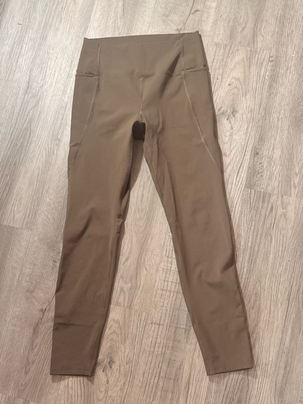 Mono B Olive-Tone High-Rise Leggings